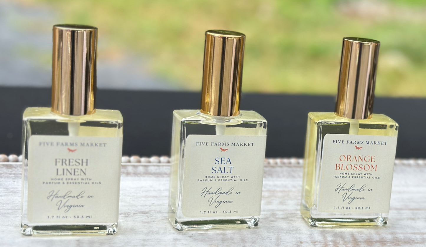 Handcrafted Room & Linen Spray with Botanical Water