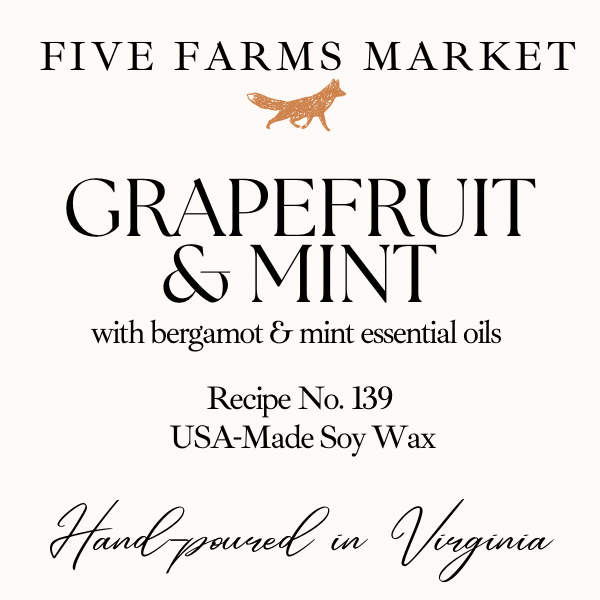 Grapefruit & Mint Soy Candle