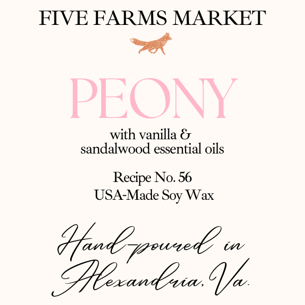 Peony Soy Candle (New Recipe)