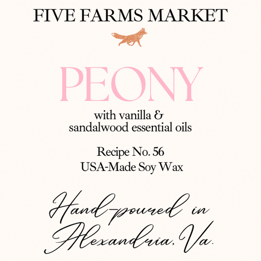 Peony Soy Candle (New Recipe)