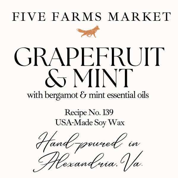 Grapefruit & Mint Soy Candle