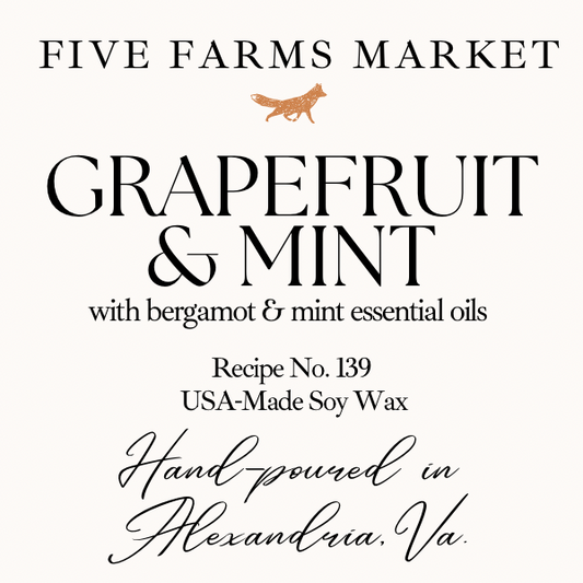 Grapefruit & Mint Soy Candle