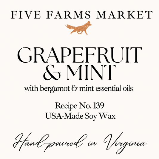 Grapefruit & Mint Soy Candle